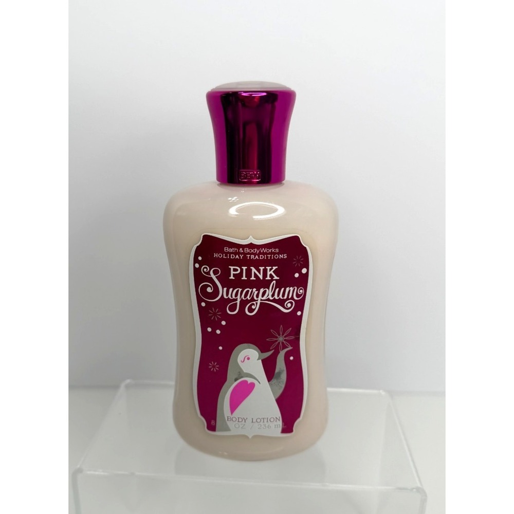 Bath & Body Works Holiday Traditions PINK SUGARPLUM Body Lotion Hand Cream Disc